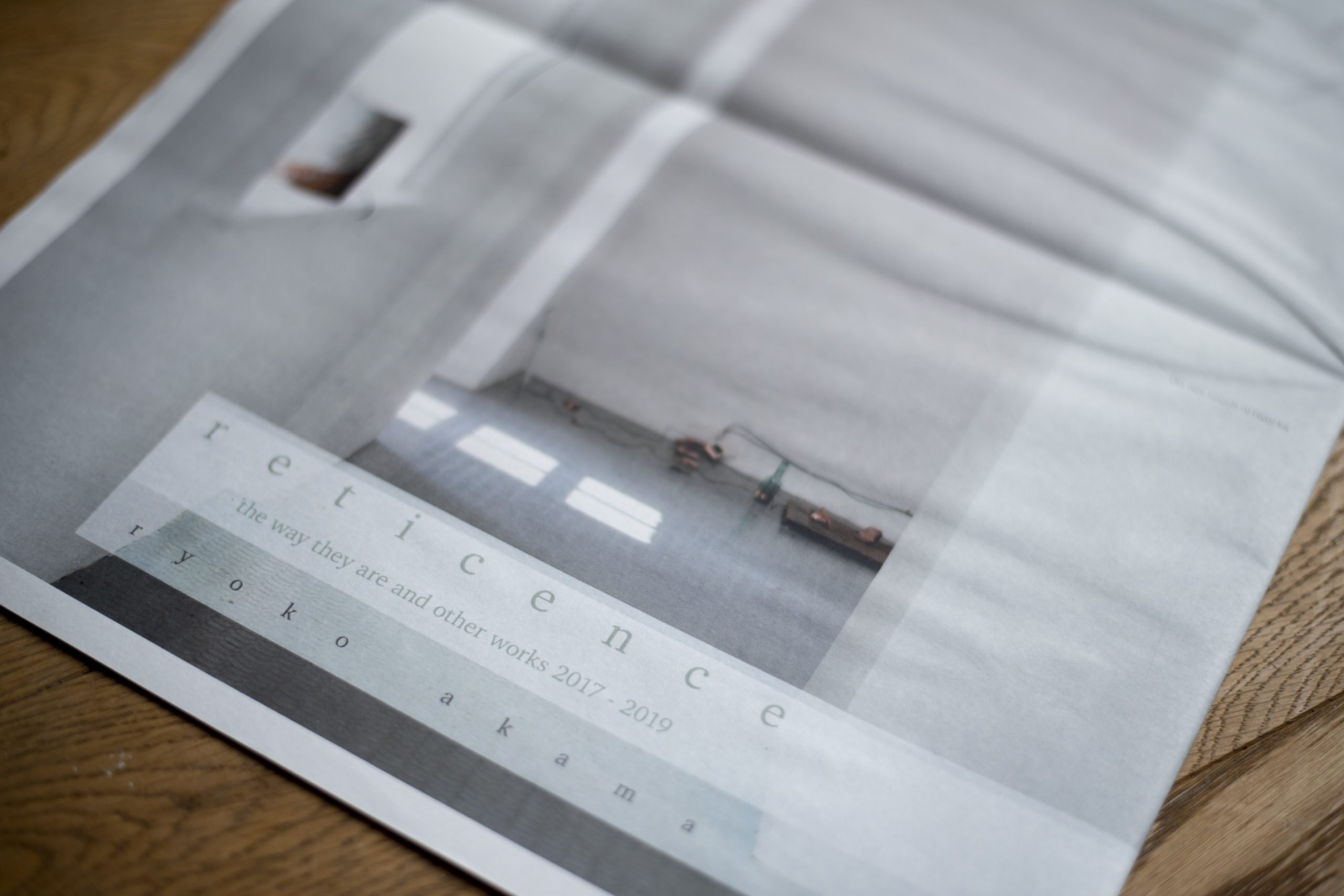 mumei SEVEN : Reticence – the way they are and other works 2017 – 2019 by Ryoko Akama 