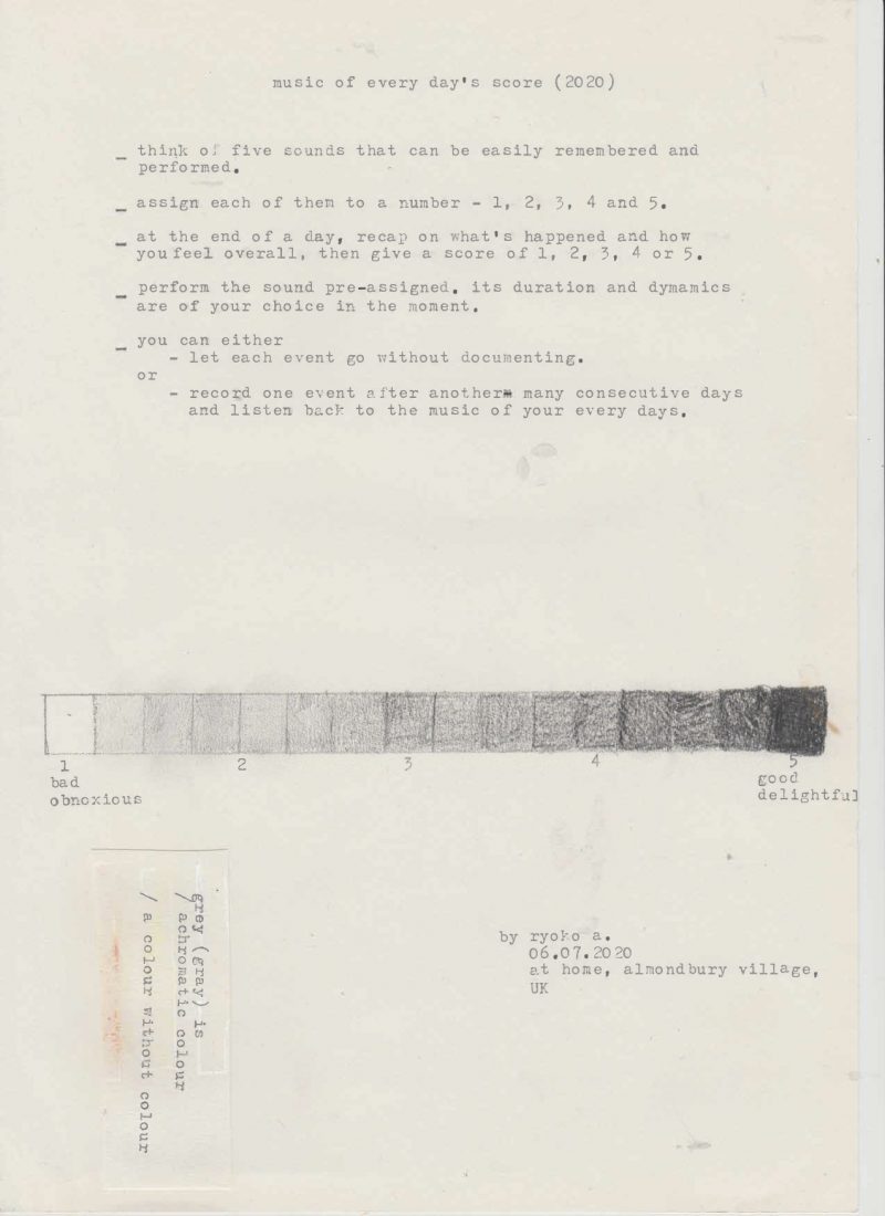 music of every day’s score (2020)